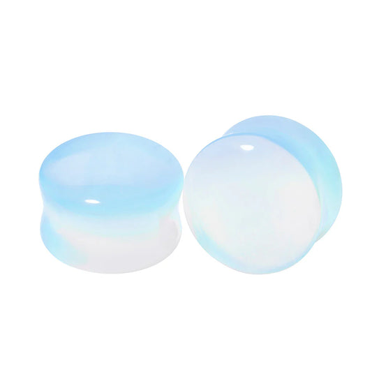 Opalite Double Flare Plugs