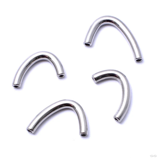 Titanium threaded Navel J Curves