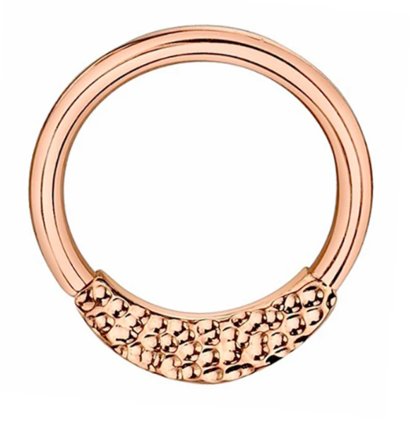Hammered Janna Seam Ring