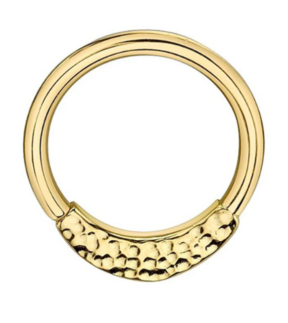 Hammered Janna Seam Ring