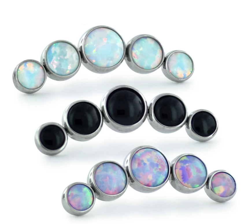 Titanium Bezel 5 Set Curved Cluster