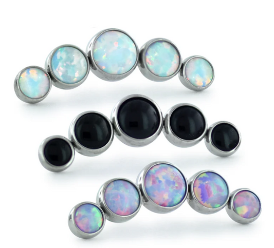 Titanium Bezel 5 Set Curved Cluster