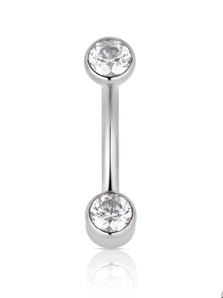 4mm Navel Curve Bezel Set