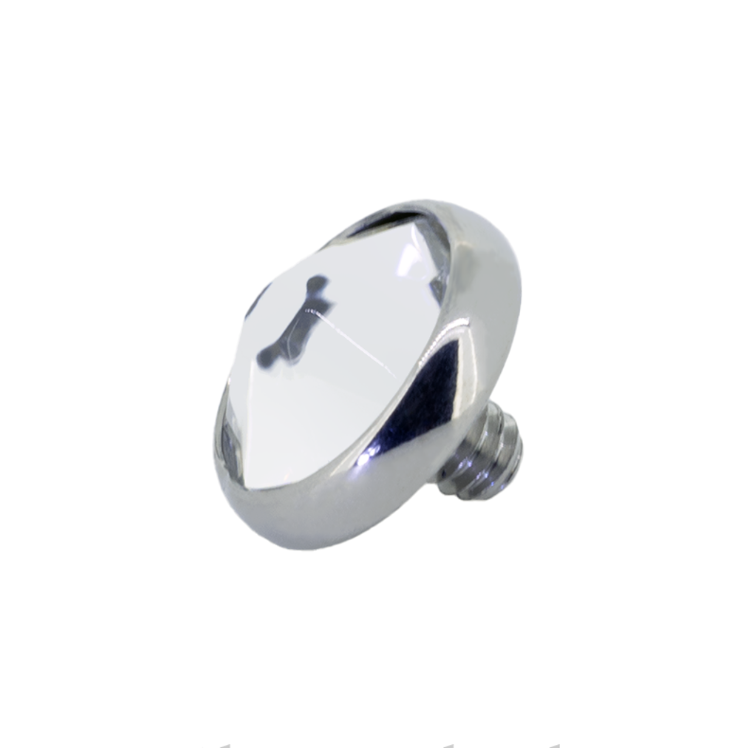 Threaded Titanium Flat Gems