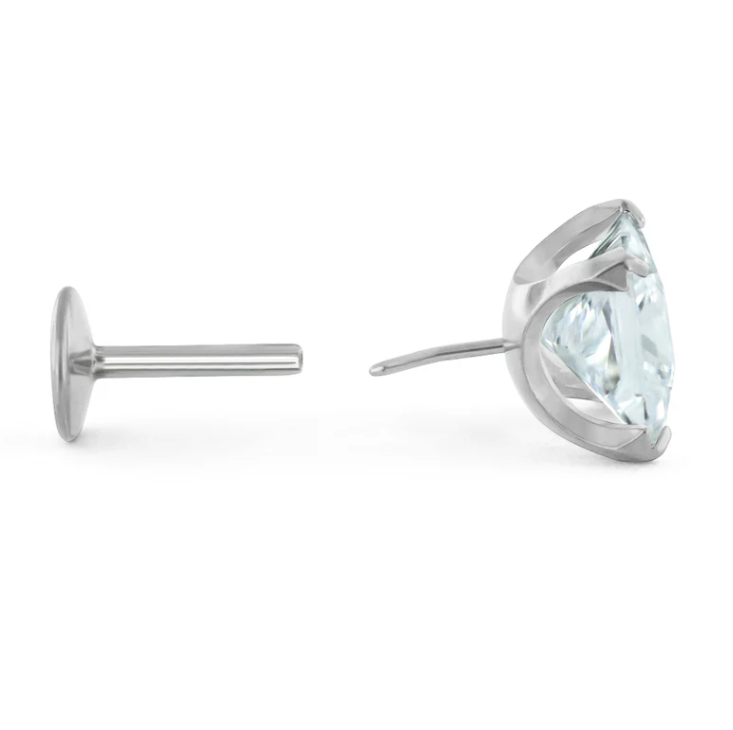 Princess Cut Prong Gem