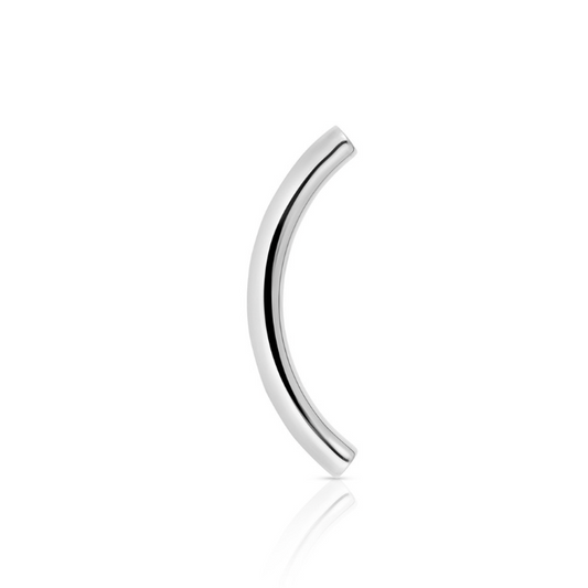 Titanium Threaded Curved Barbell No Ends