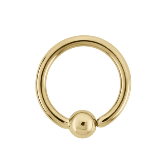 Gold Fixed Bead Ring