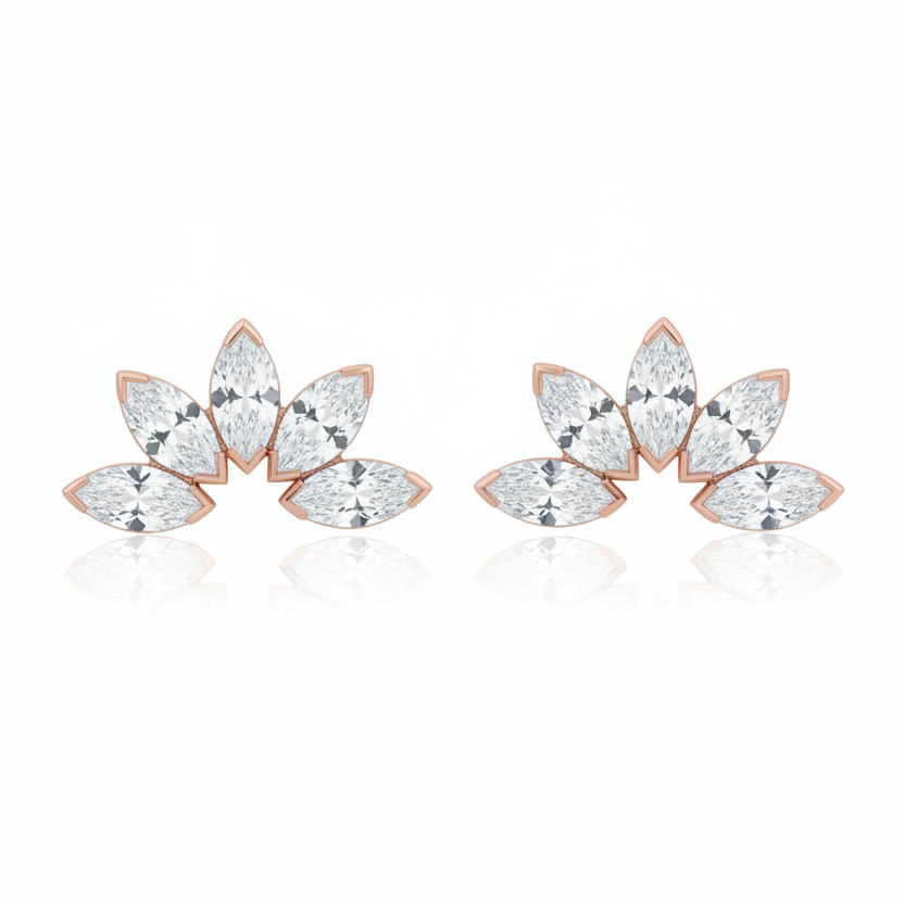 Marquise Fan 5 Stones