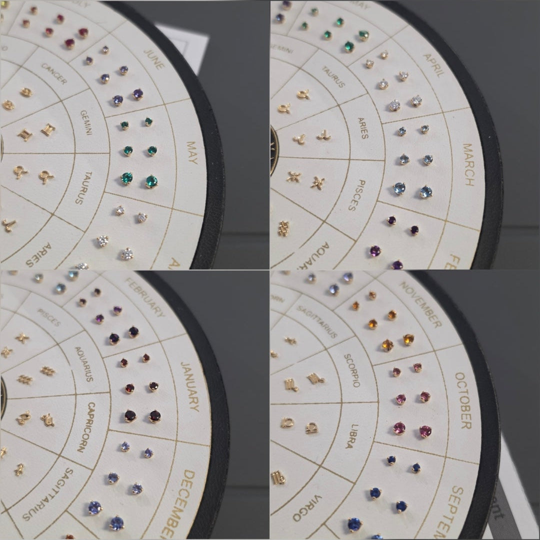 18K Yellow Gold 3-Prong Birthstone IS