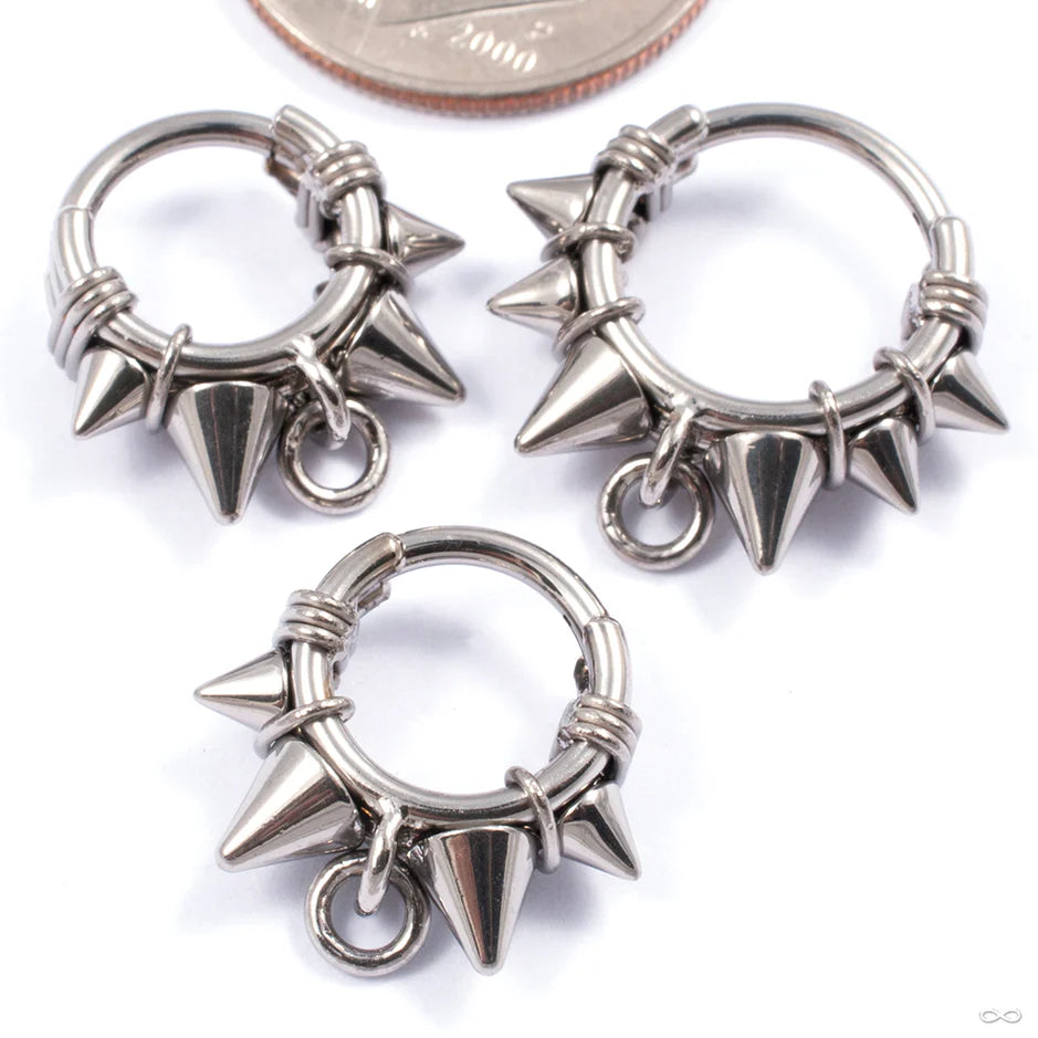 O-Ring Collar Spiked Ring