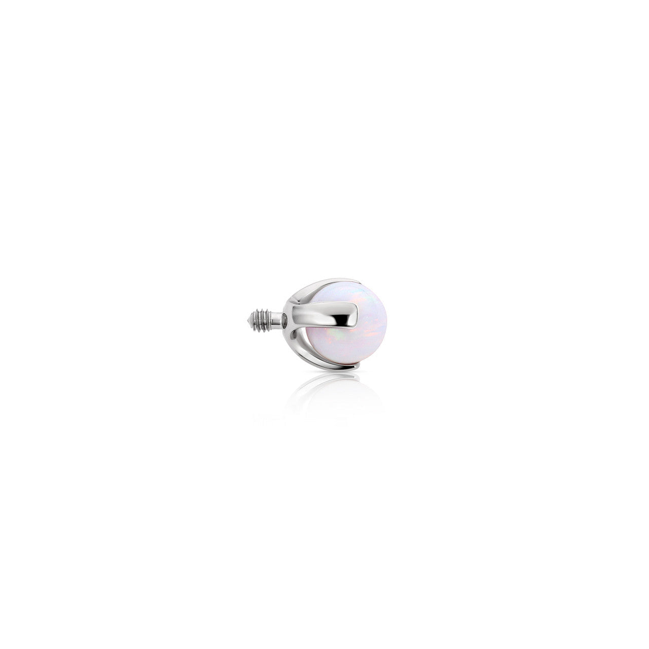 3 Prong-set Faux-pal Gem End (Threaded)