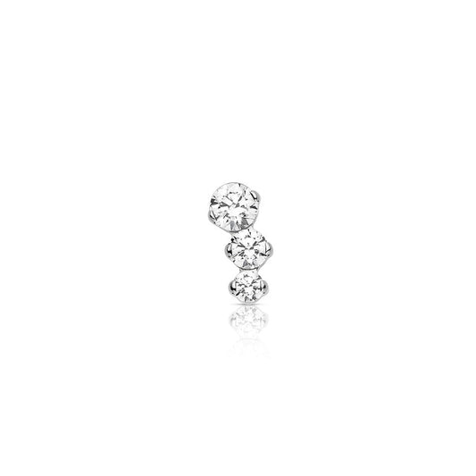 Threaded Titanium Odyssey Prong-set Faceted Gem Cluster #2 Clio