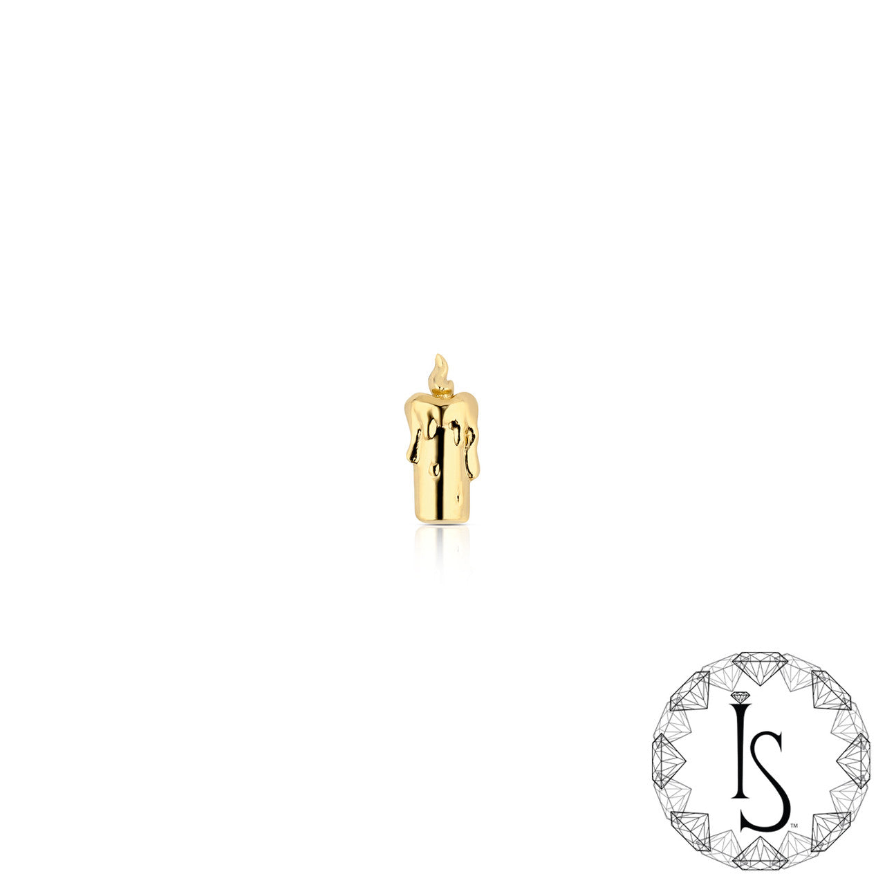 18k Gold Burning Candle End (threaded)