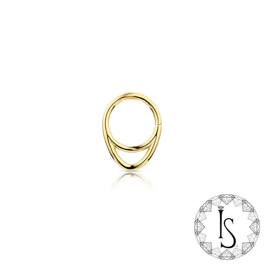18k Yellow Gold Extended Continuous Ring #3