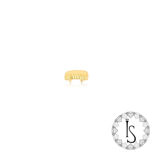 18k Gold Vampire Fangs End (threaded)