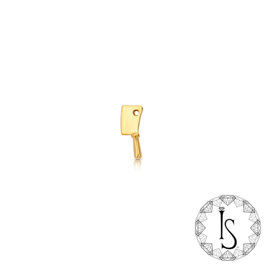 18k Yellow Gold Cleaver End