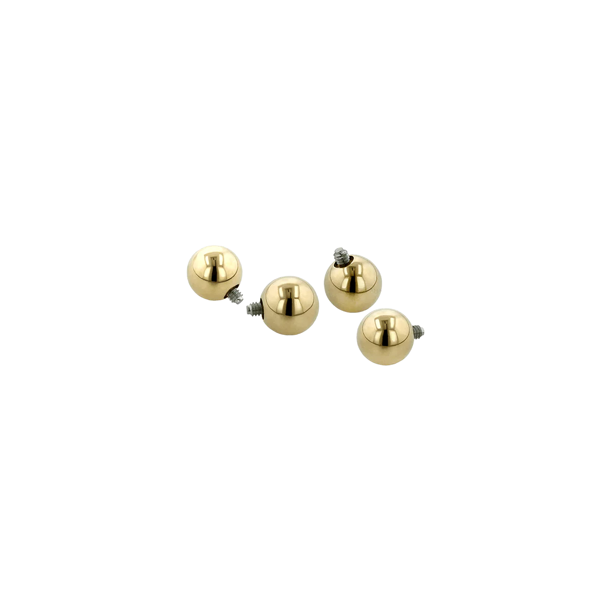 Anatometal Threaded Gold Ball