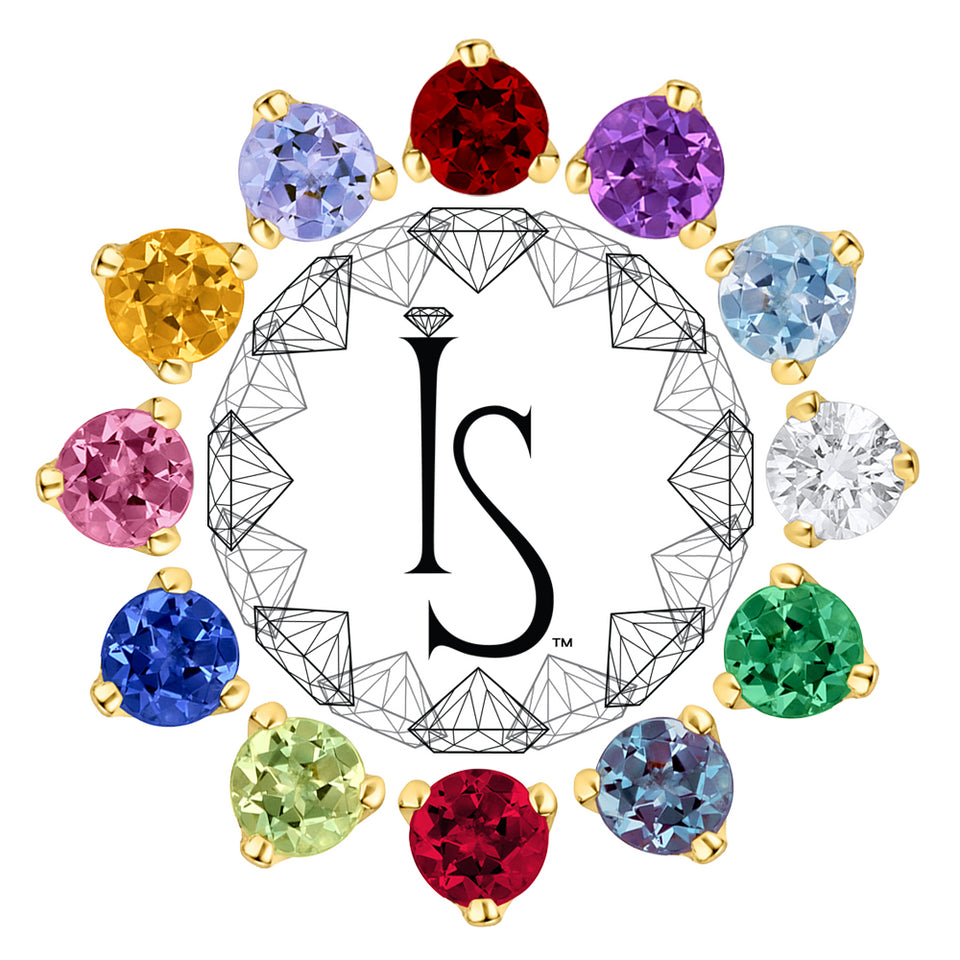 18K Yellow Gold 3-Prong Birthstone IS