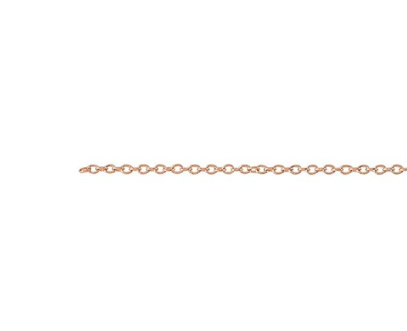 14K 1.1mm Oval Cable Chain