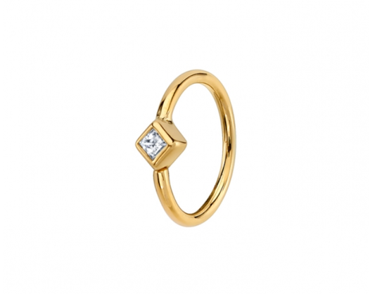 Princess Bezel Ring