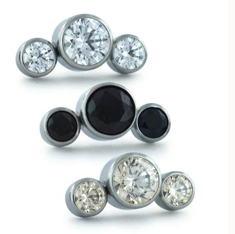 Titanium Bezel 3 Curved Cluster