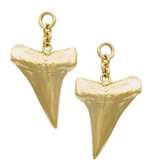 Diablo Organics Mako Pair Ear Weights (Brass Megalodon)
