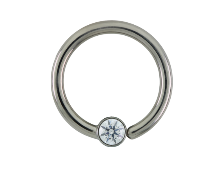 Titanium Fixed Bezel Ring