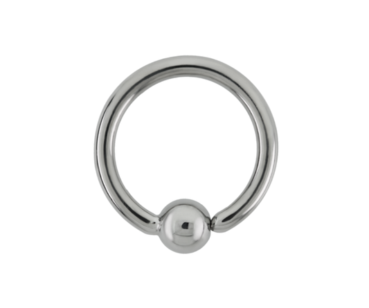 Titanium Fixed Bead Ring
