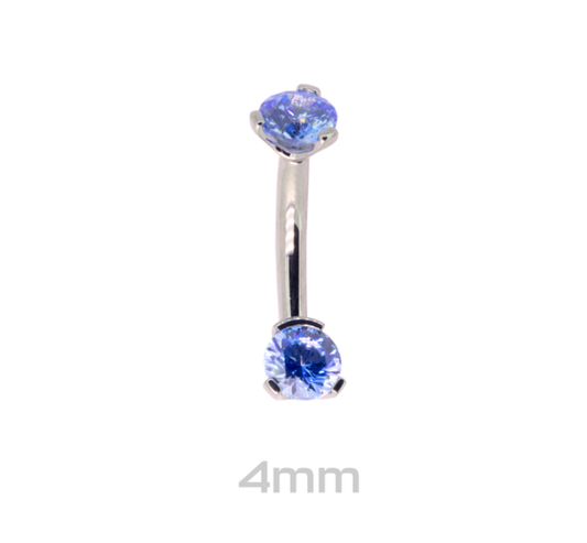 4mm Navel Curve Prong Set