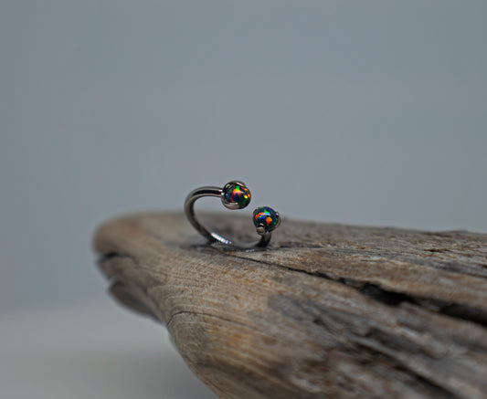 3mm 16g Threaded Prong Set Opal