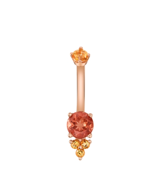 Gold Curve, Prong Cab with Tri-Accent