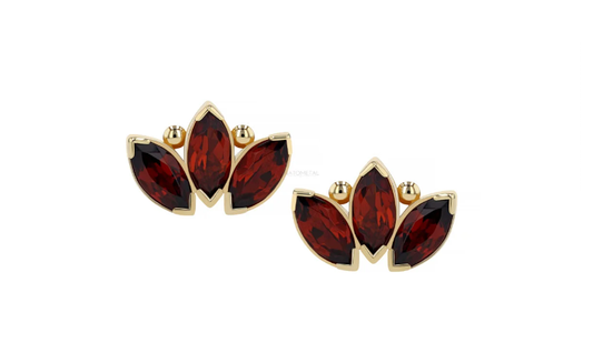 Beaded Marquise Fan