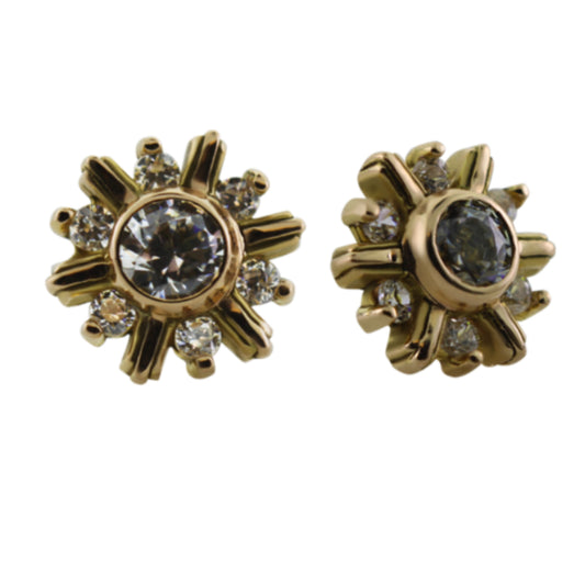 Gold 7 Stone Snowflake