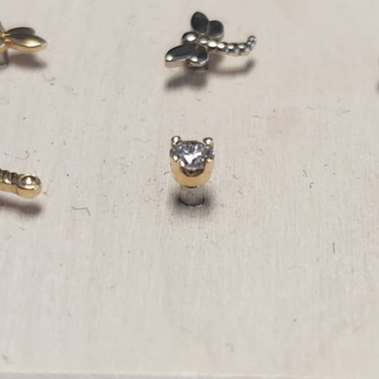 Diamond Threaded Four Prong