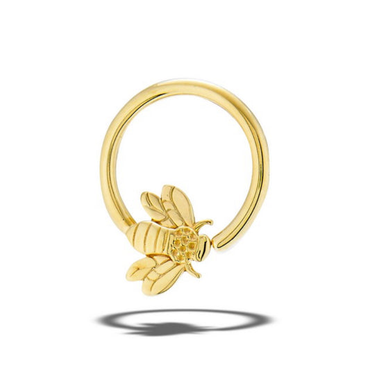 Gold Fixed Bee'd Ring