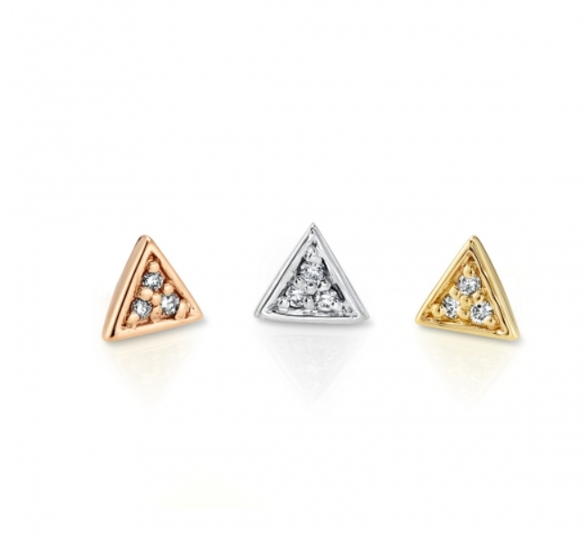 Micro Pave Triangle