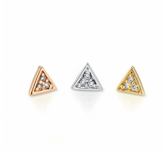 Micro Pave Triangle