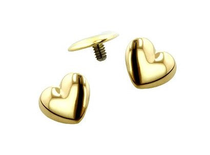 Gold Heart (Threaded )