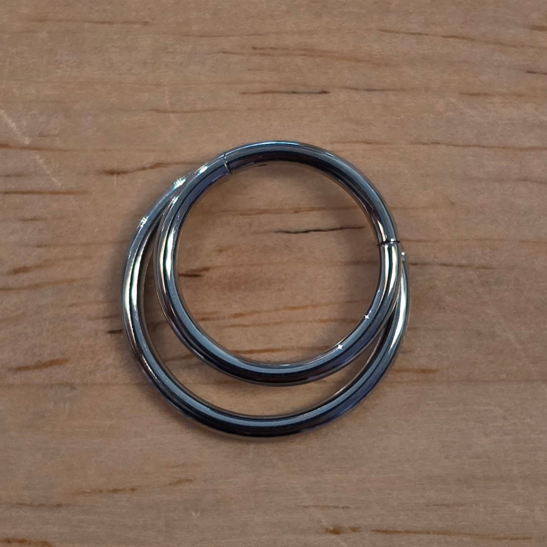 Double Crescent Titanium Clicker
