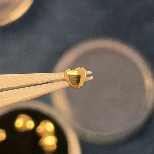 Gold Heart (Threaded )