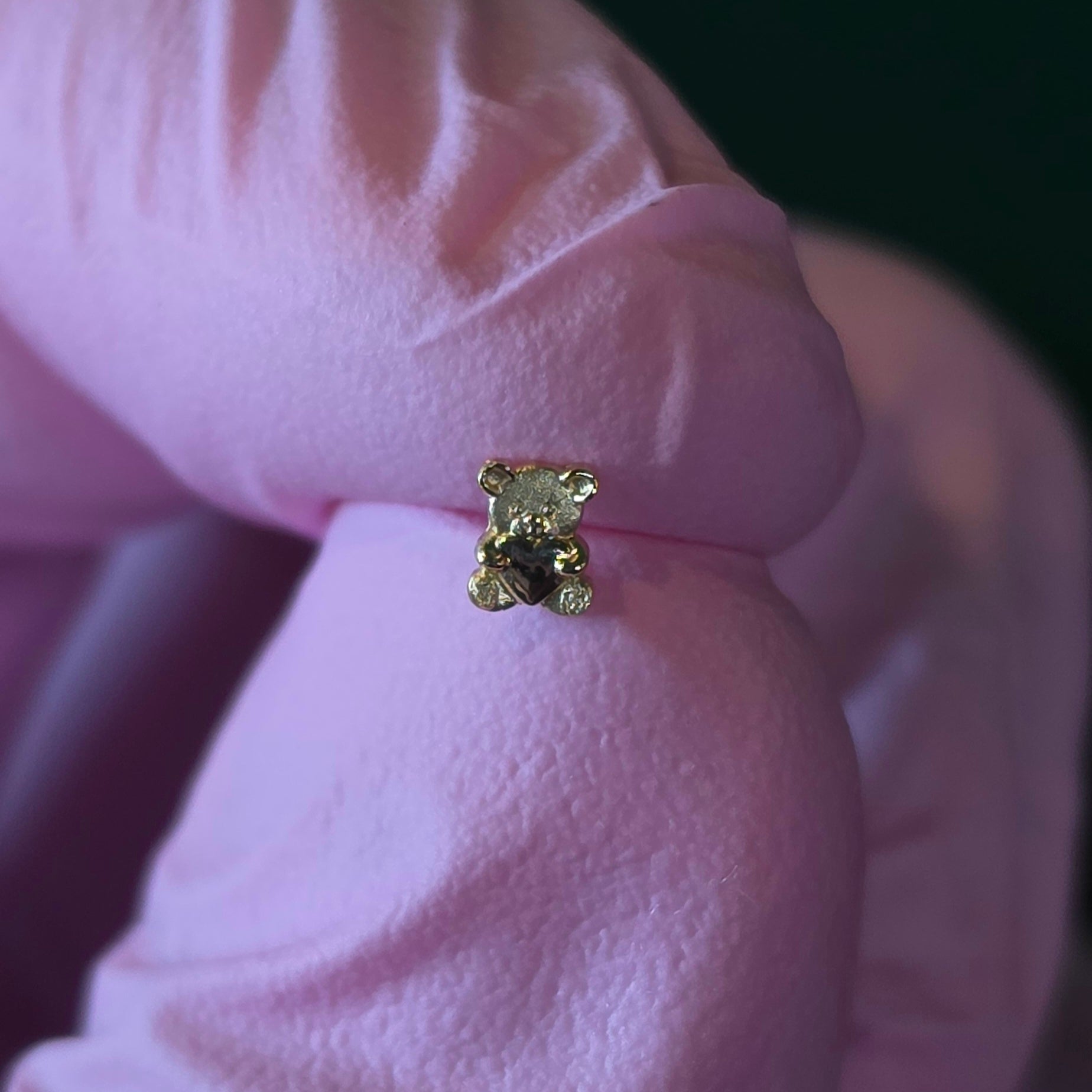 18k Gold Teddy Bear End