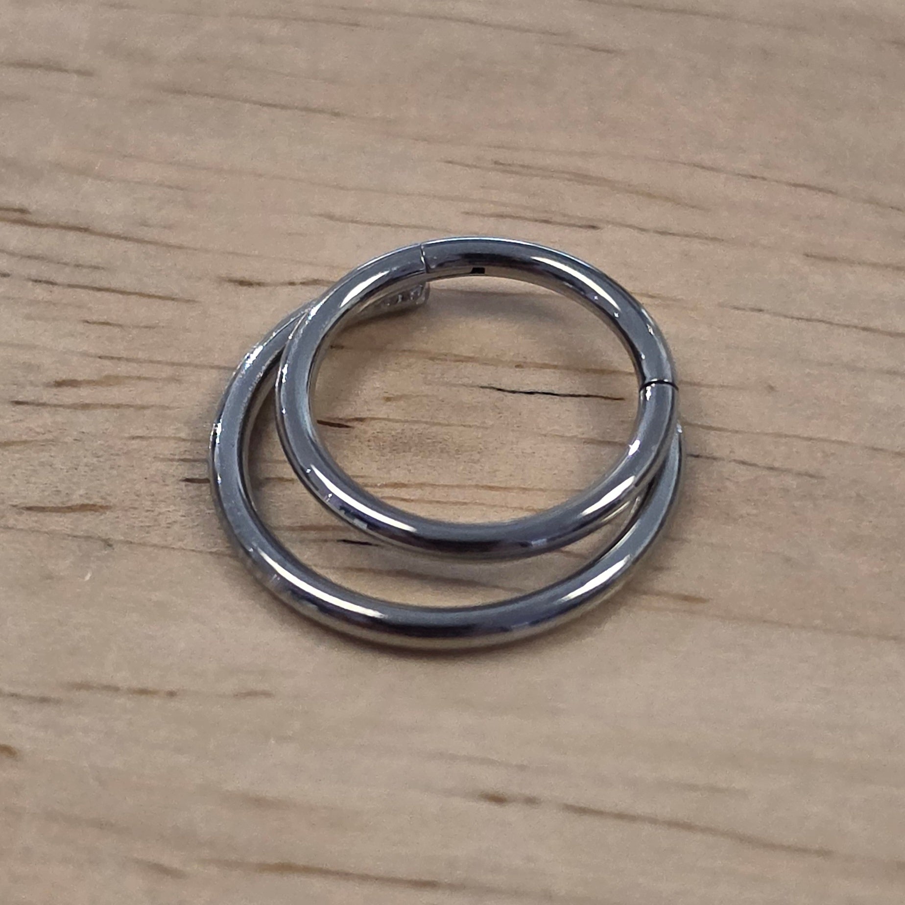 Double Crescent Titanium Clicker
